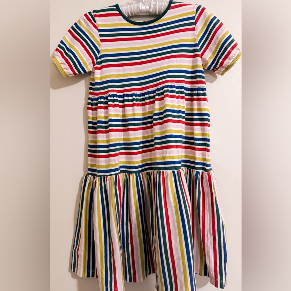 Hanna Andersson Colorful Striped Kids Dress